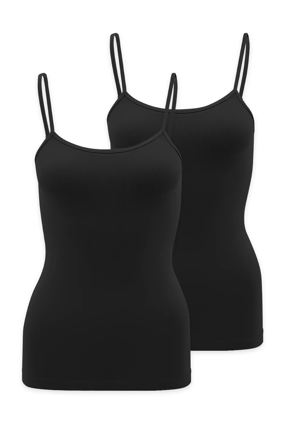2-pak koszulek na cienkich ramiączkach Camisole Q-Eko