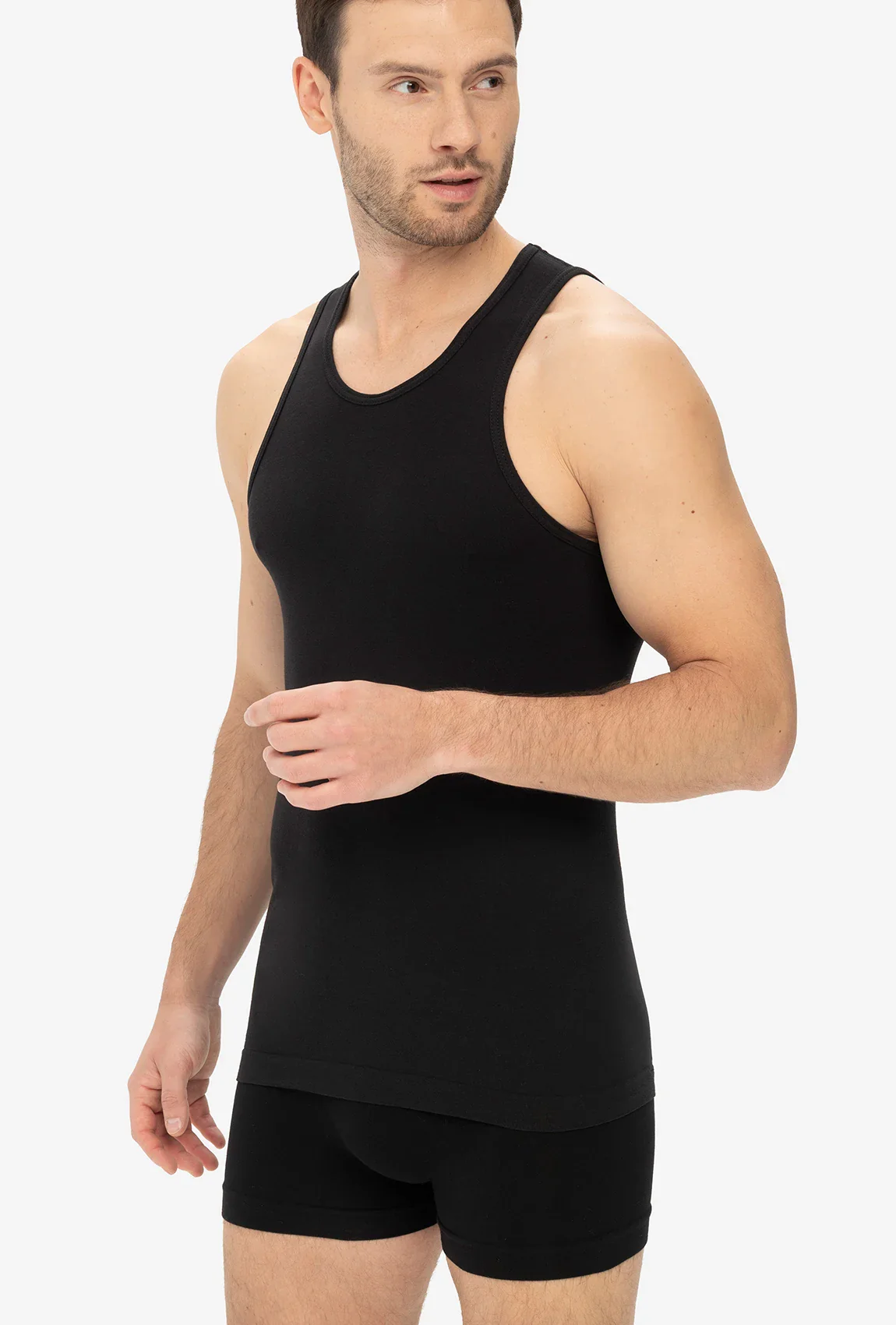 Bawełniana koszulka męska na ramiączkach Seamless Tank - Image 3