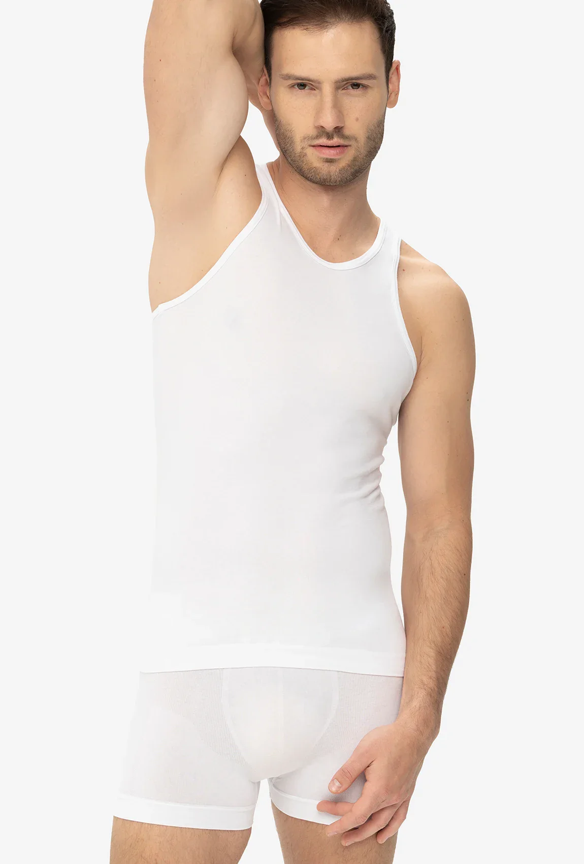 Bawełniana koszulka męska na ramiączkach Seamless Tank - Image 3