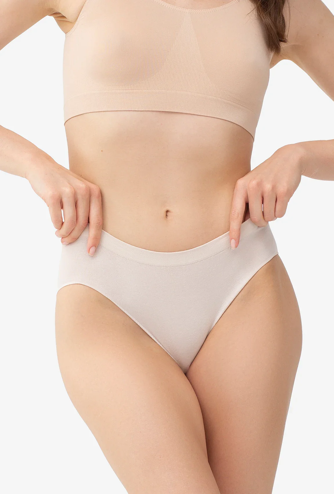 Majtki bawełniane bezszwowe Bikini Cotton