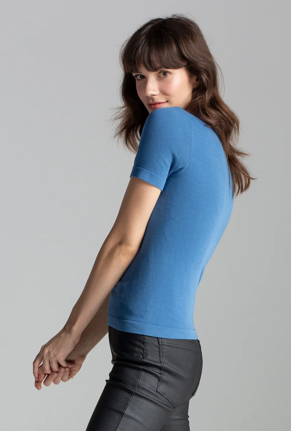 T-shirt z modalu Rib - Image 3